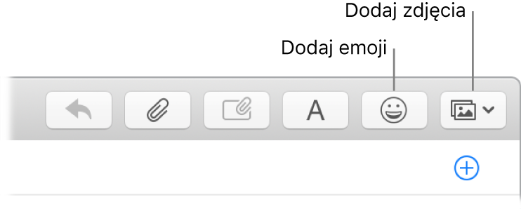 Okno redagowania wiadomości z przyciskami dodawania emoji oraz zdjęć.