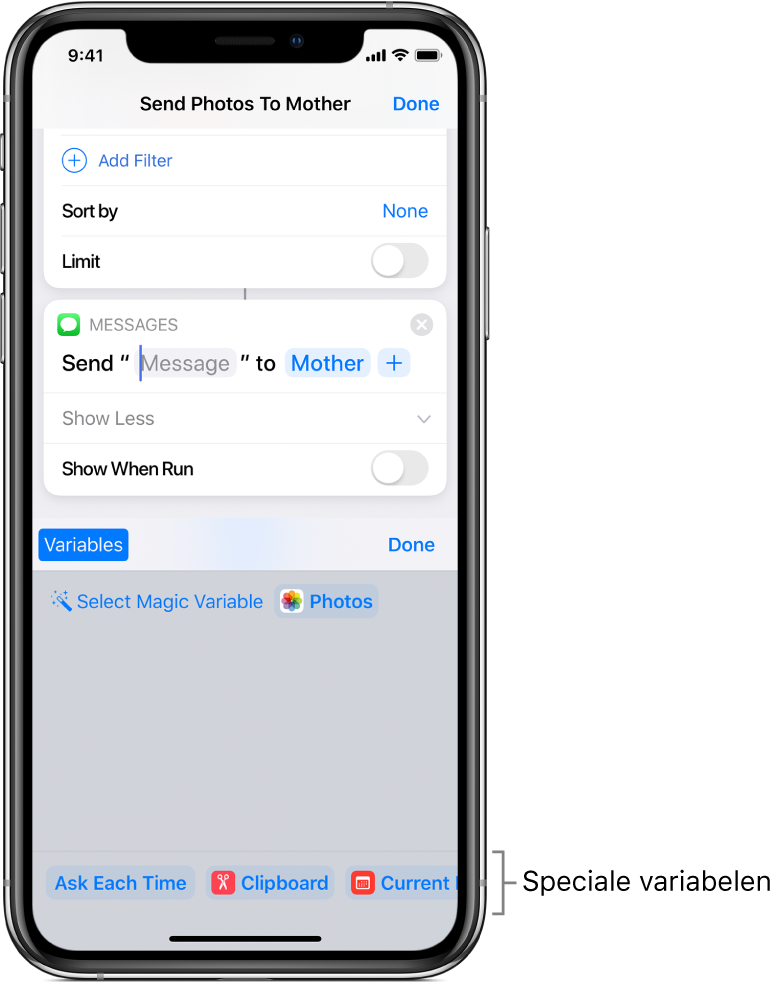 Speciale variabelen.