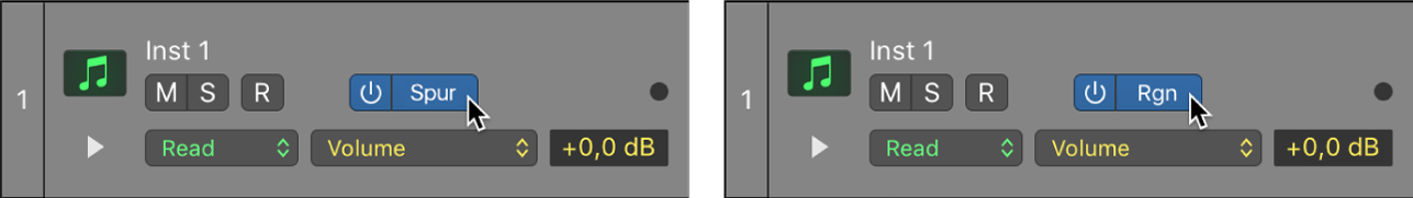 Abbildung. Spurbasierte und regionsbasierte Automation
