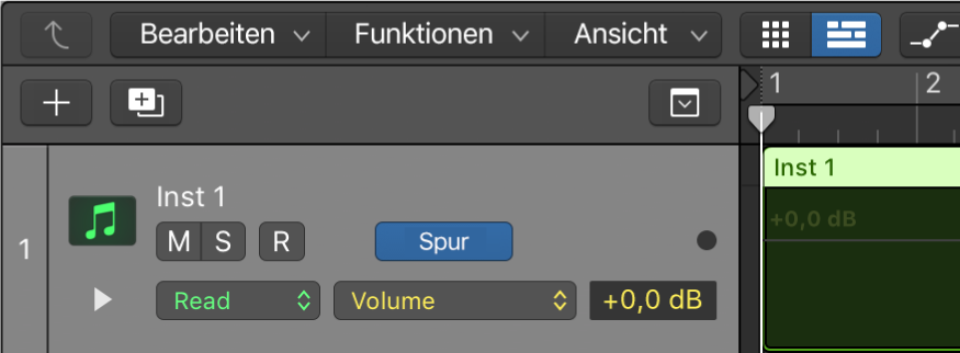 Abbildung. Spurautomation für Volume