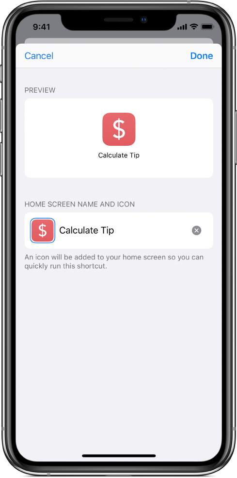 Knappen Føj til hjemmeskærm, der vises i Safari.