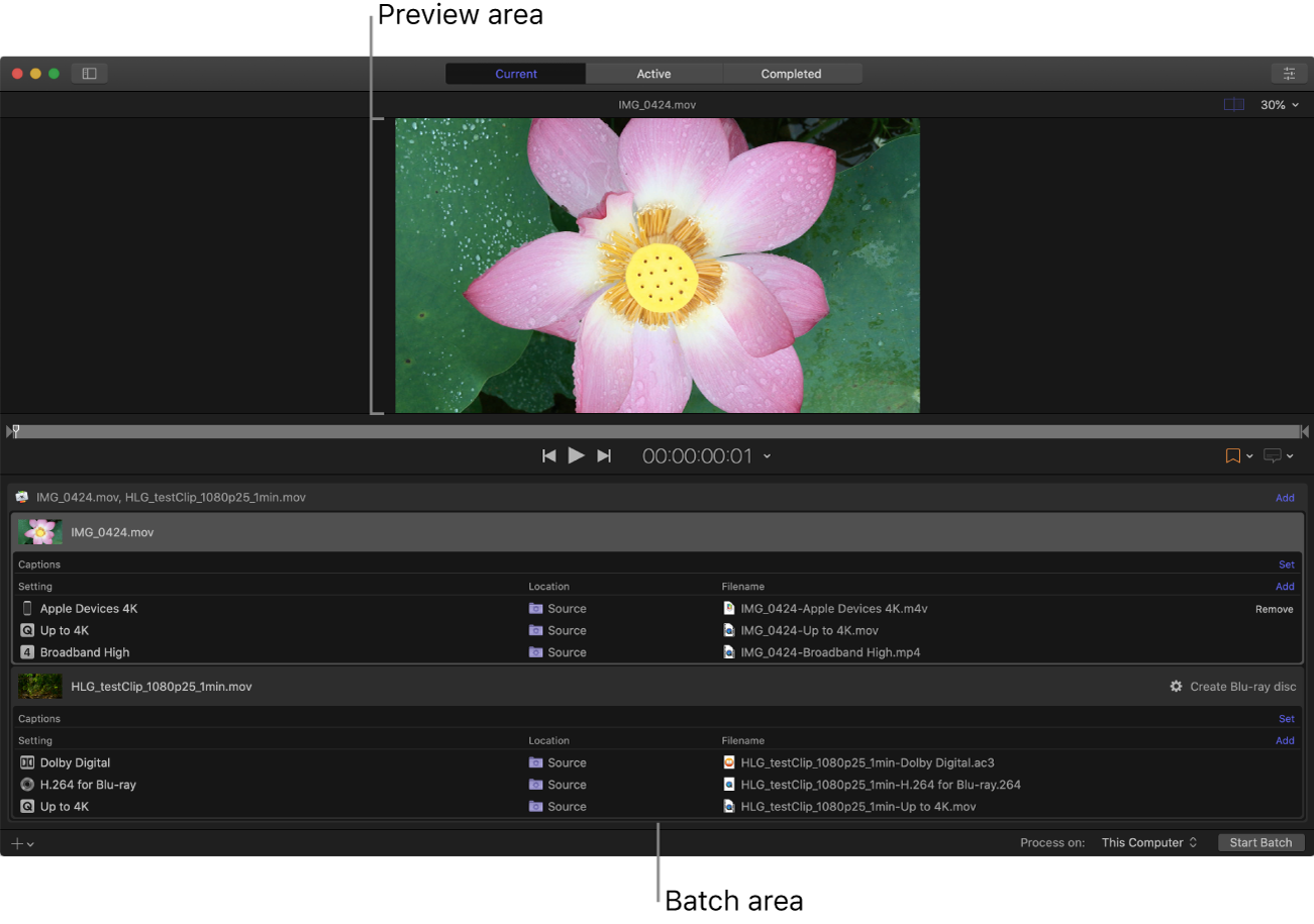 Compressor window in default layout