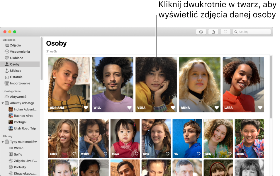twarze w albumie Osoby.
