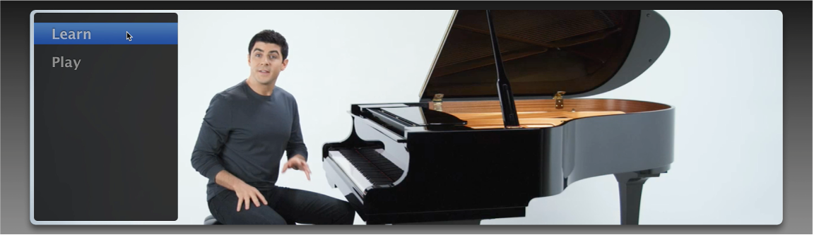 Wybór rozdziału lekcji.