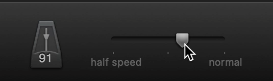 แถบเลื่อนความเร็ว