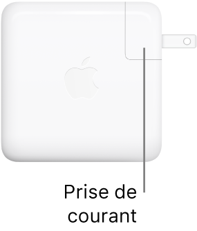 Adaptateur secteur USB-C 61 W ou 96 W.