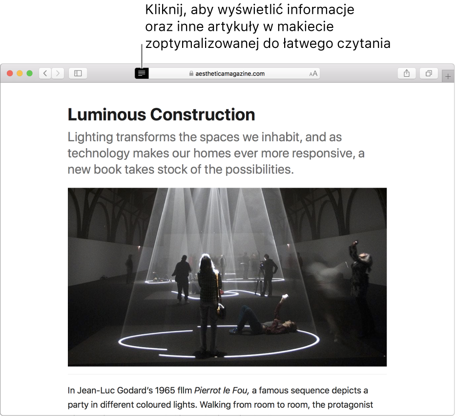 Artykuł w trybie Readera pozbawiony reklam i elementów nawigacyjnych.