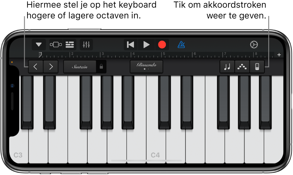 Touch-instrument Keyboard