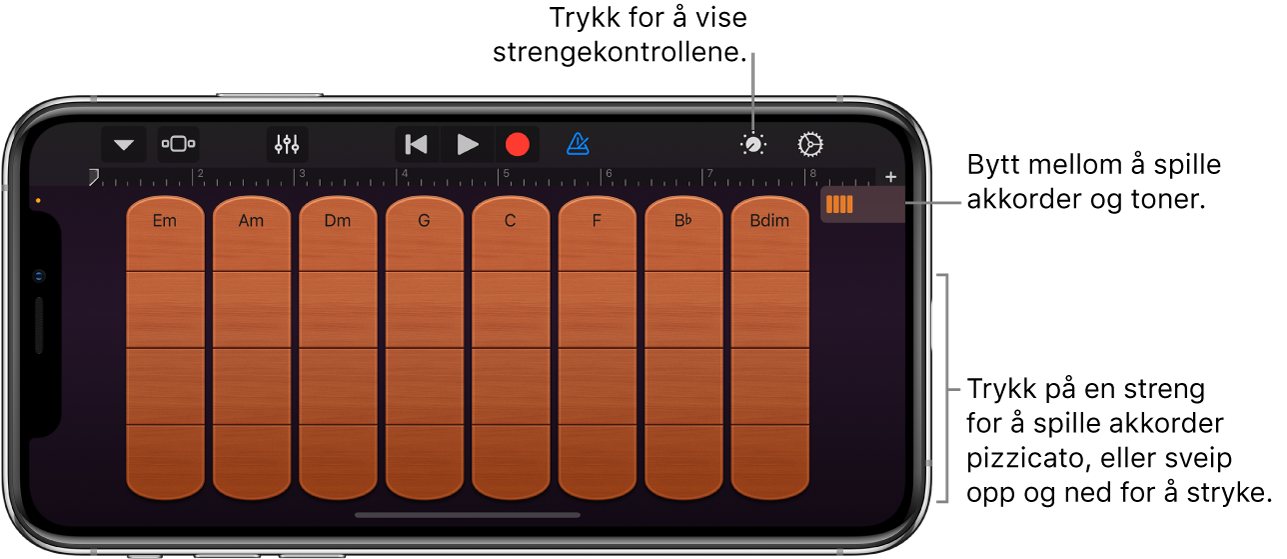 Touch-instrumentet Strykere