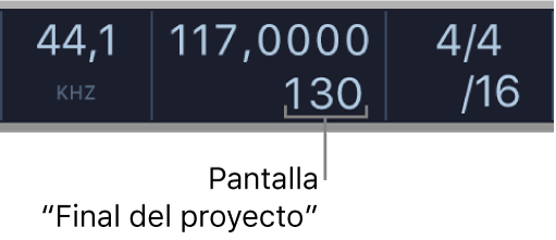 Ilustración. Visualización de final de proyecto en la pantalla LCD.
