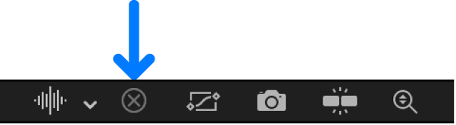 Bouton « Effacer la liste des courbes » dans l’éditeur d’images clés