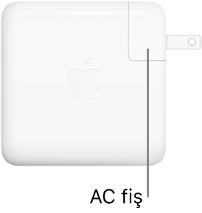 61 W veya 96 W USB-C Güç Adaptörü.