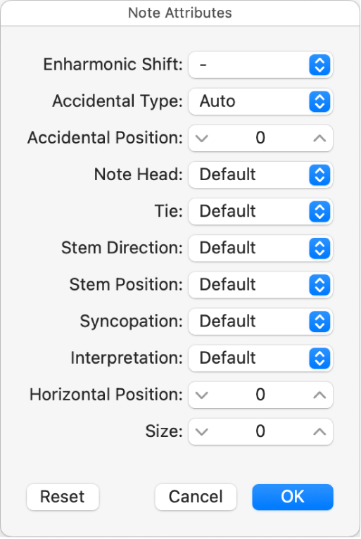 Ilustración. Ventana “Atributos de nota”.