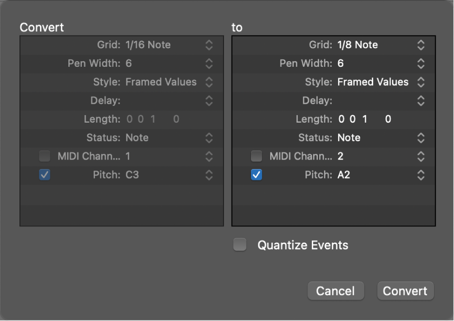 Ilustración. Cuadro de diálogo Convertir.
