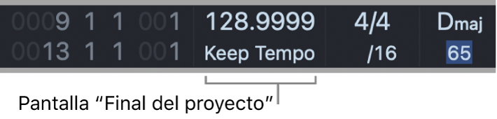 Ilustración. Visualización de final de proyecto en la pantalla LCD.
