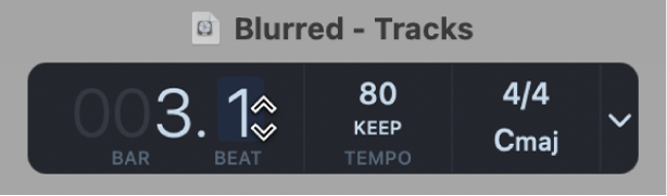 Figure. Modification des nombres dans l’écran LCD Position.
