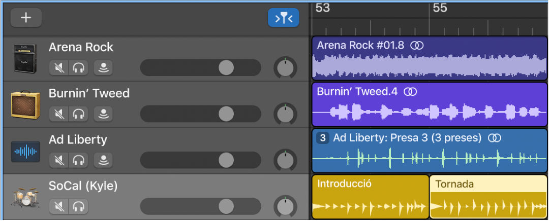 Àrea Pistes amb diferents tipus de passatges i pistes.