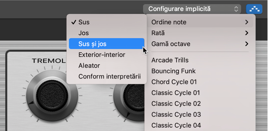 Arpegiator Smart Controls.