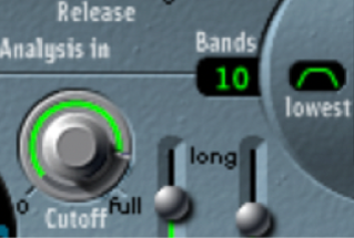 Figure. EVOC 20 Polysynth Bands field.