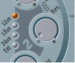 Figure. Filter 2 Slope buttons.