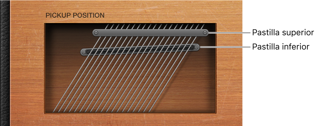 Ilustración. Parámetros Pickup de Vintage Clav.