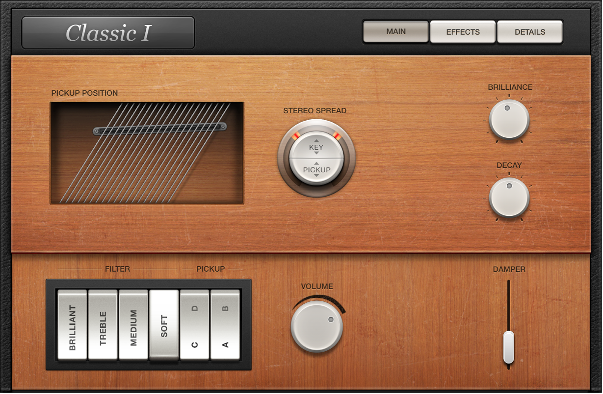 Figure. Fenêtre Main du Vintage Clav.