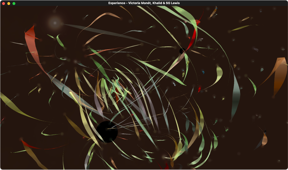 หน้าต่างลูกเล่นภาพของแอพเพลง