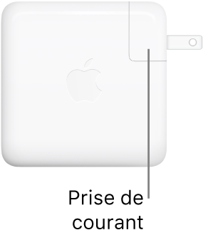 Adaptateur secteur USB-C 61 W ou 96 W.