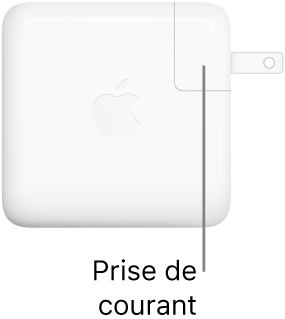 Adaptateur secteur USB-C 67 W ou 96 W.