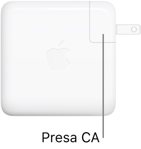 L'alimentatore USB‑C da 61 W o da 96 W.