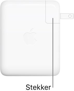 De USB-C-lichtnetadapter van 140 W.