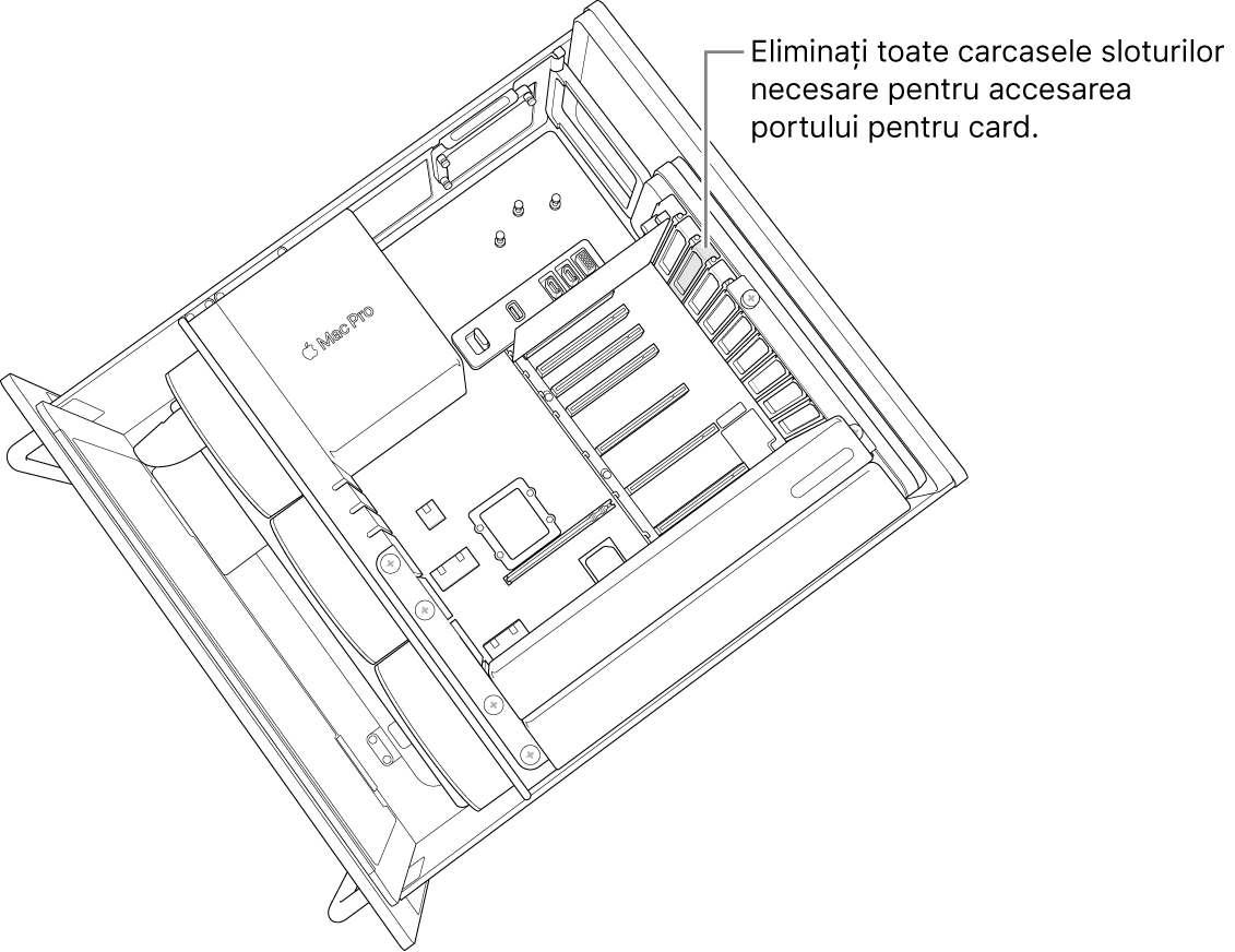 Eliminarea carcasei slotului.