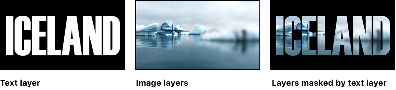 이미지 마스크의 예를 보여주는 캔버스