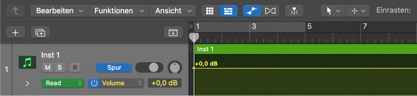 Abbildung. Spurautomation für Volume