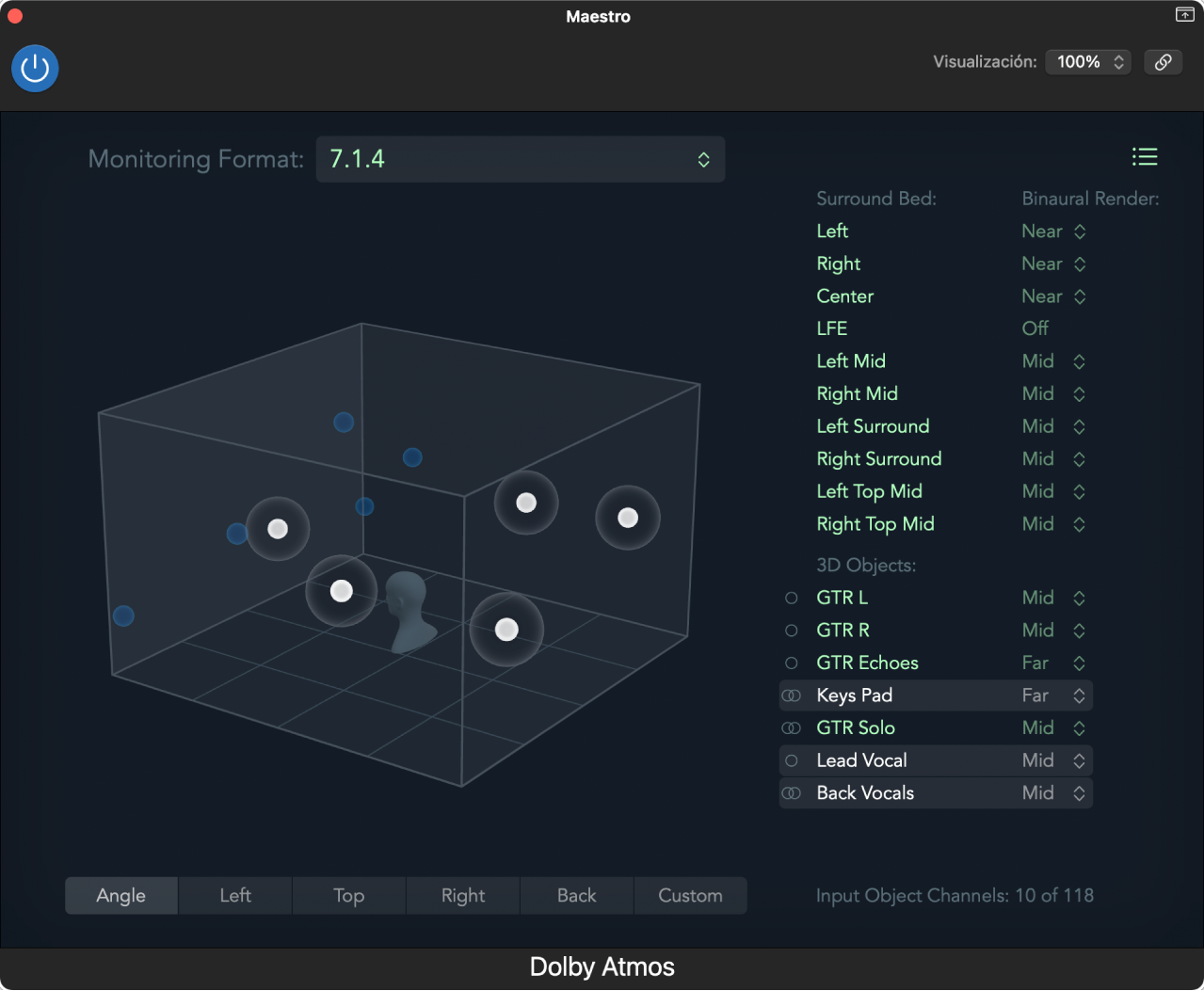 Ilustración. Módulo Dolby Atmos.