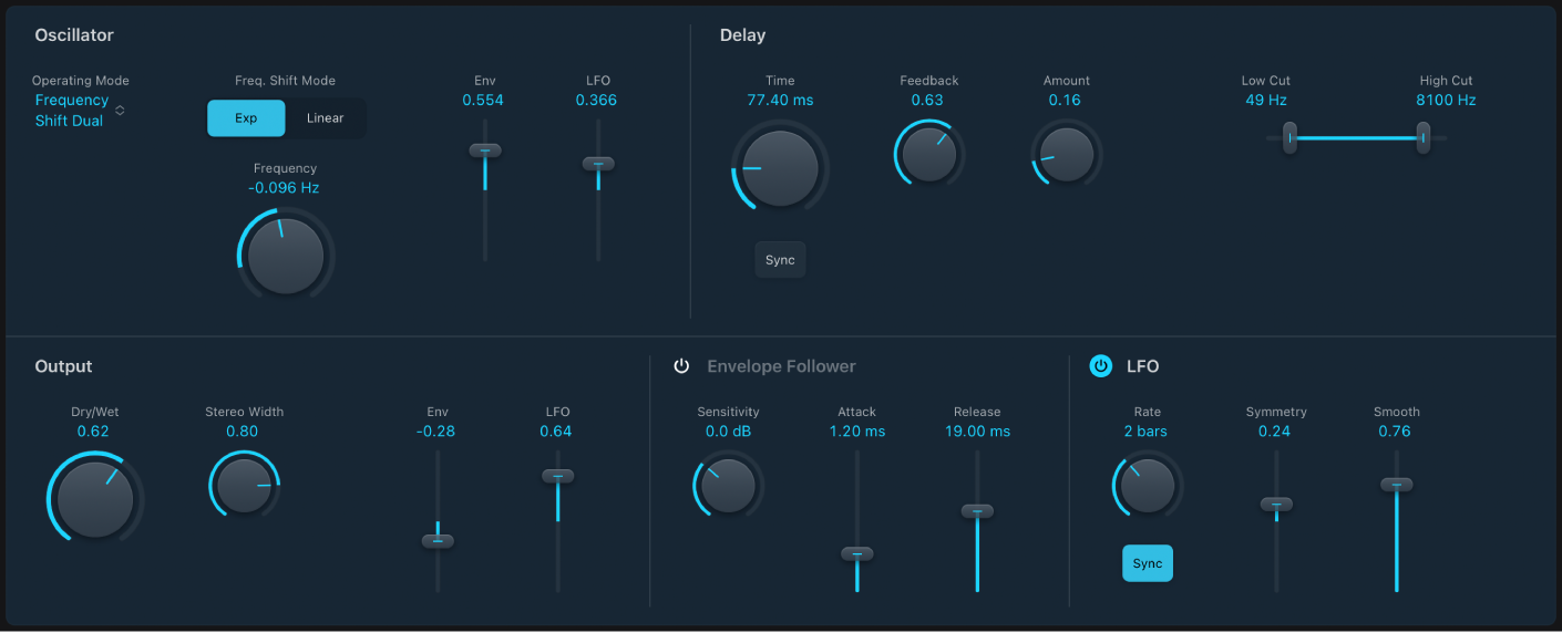 Ilustración. Ventana de Ringshifter.
