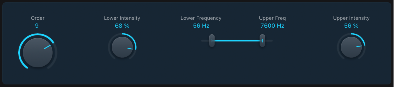 Figure. Fenêtre du module Stereo Spread.
