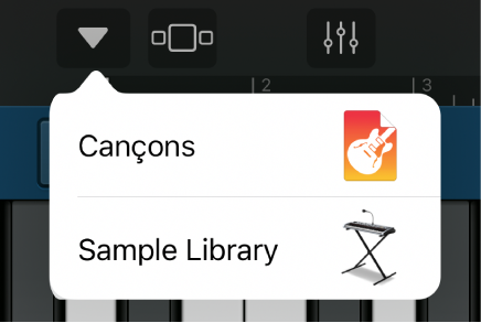 Obrir la biblioteca de mostres.