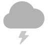 雷雨を表すアイコン。