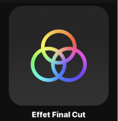 Icône d’effet Final Cut dans le navigateur de projets