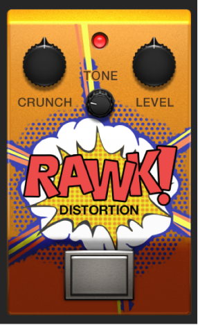 Figure. Rawk ! Fenêtre stompbox Distorsion.