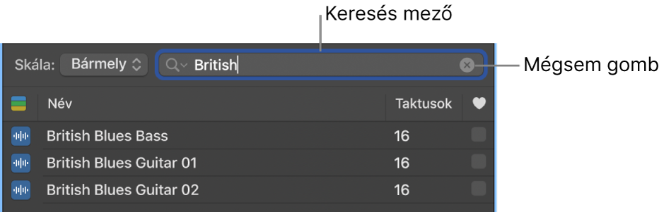 A keresőmező a Loopböngészőben