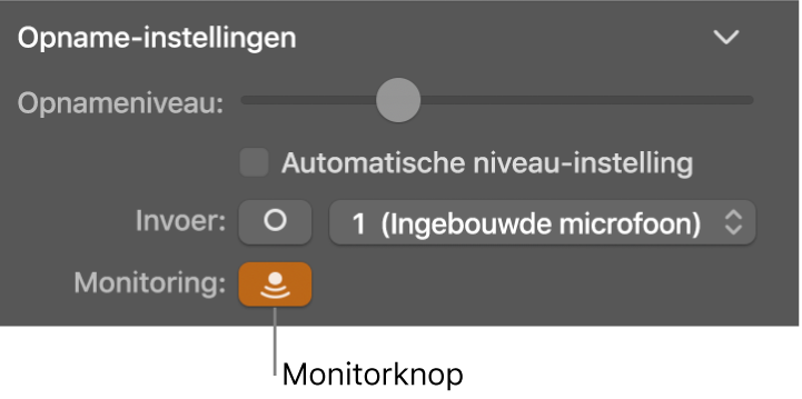Invoermonitorknop in het infovenster voor Smart Controls.