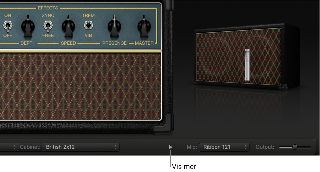 Pilen for mindre visning.