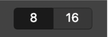 Кнопки восьмых или шестнадцатых.