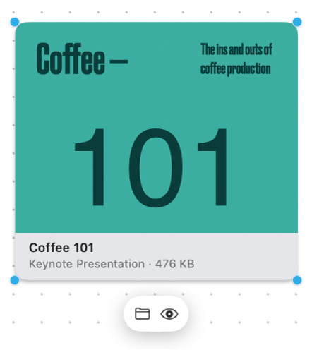 포맷 지정 도구가 있는 Keynote 파일.