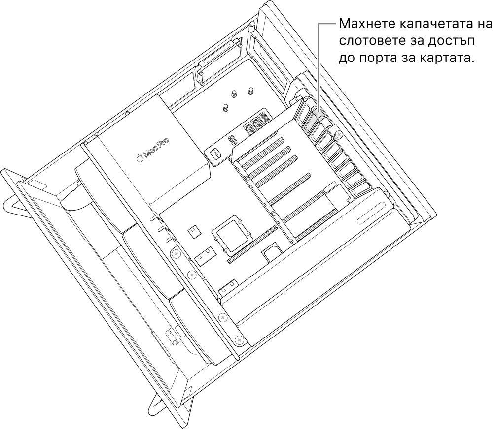 Изваждане на капаците на слотовете.