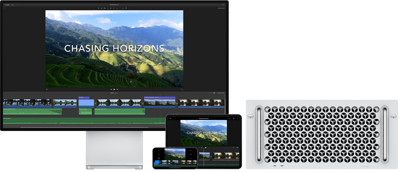 Contenuti di iCloud accessibili da vari dispositivi.