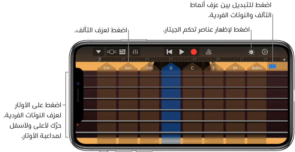 آلة الغيتار التي تعمل باللمس