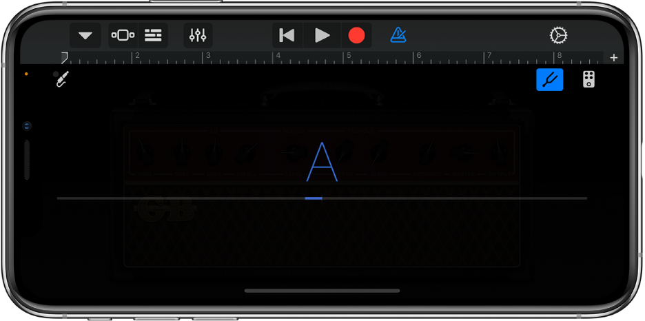 Pulsante Accordatore di “Amplificatore chitarra”